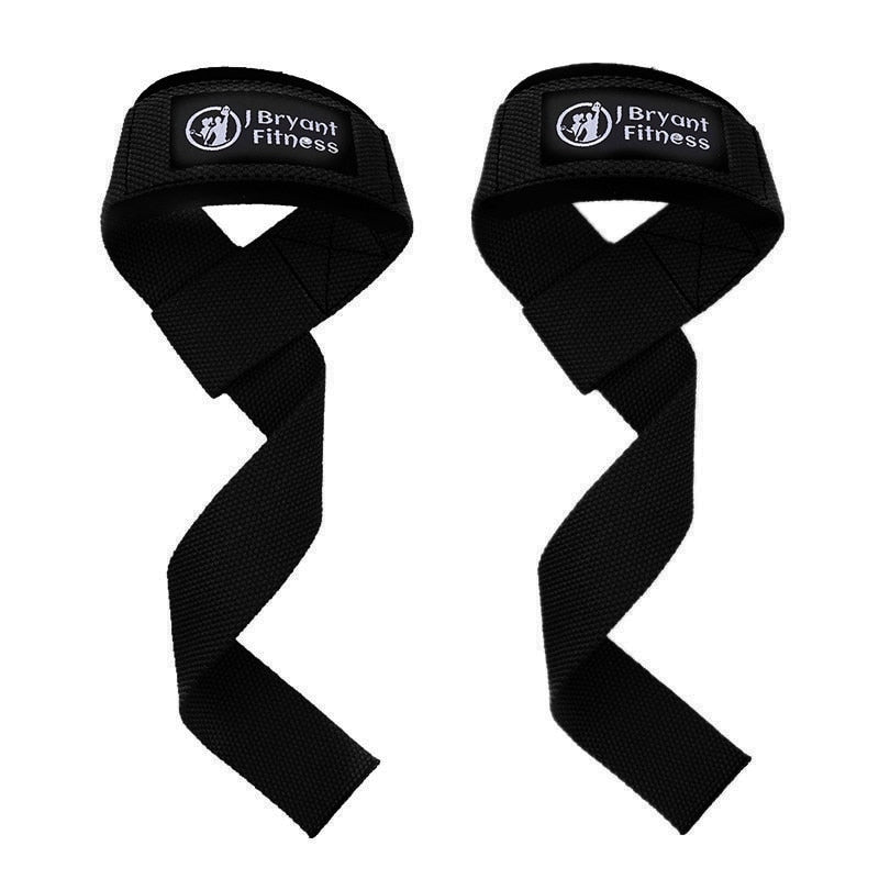 Custom Weightlifting Straps (Black) - Gym Gear Supplier.