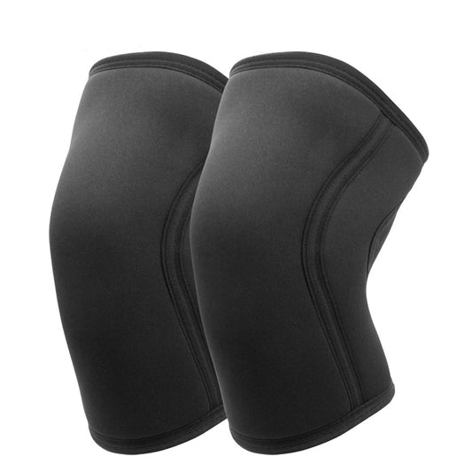 Red Reps black (c) Compression knee sleeves pads wraps for heavy squatting, bodybuilding, powerlifting, strongman, weightlifting, sports, fitness and knee joint support - 1 pair