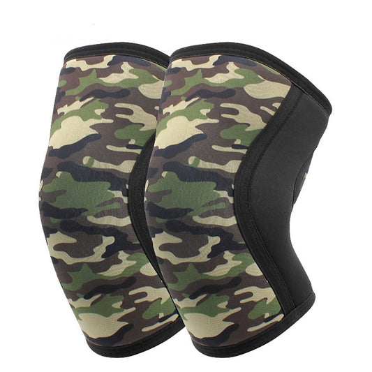 Red Reps black army green camo (B) Compression knee sleeves pads wraps for heavy squatting, bodybuilding, powerlifting, strongman, weightlifting, sports, fitness and knee joint support - 1 pair